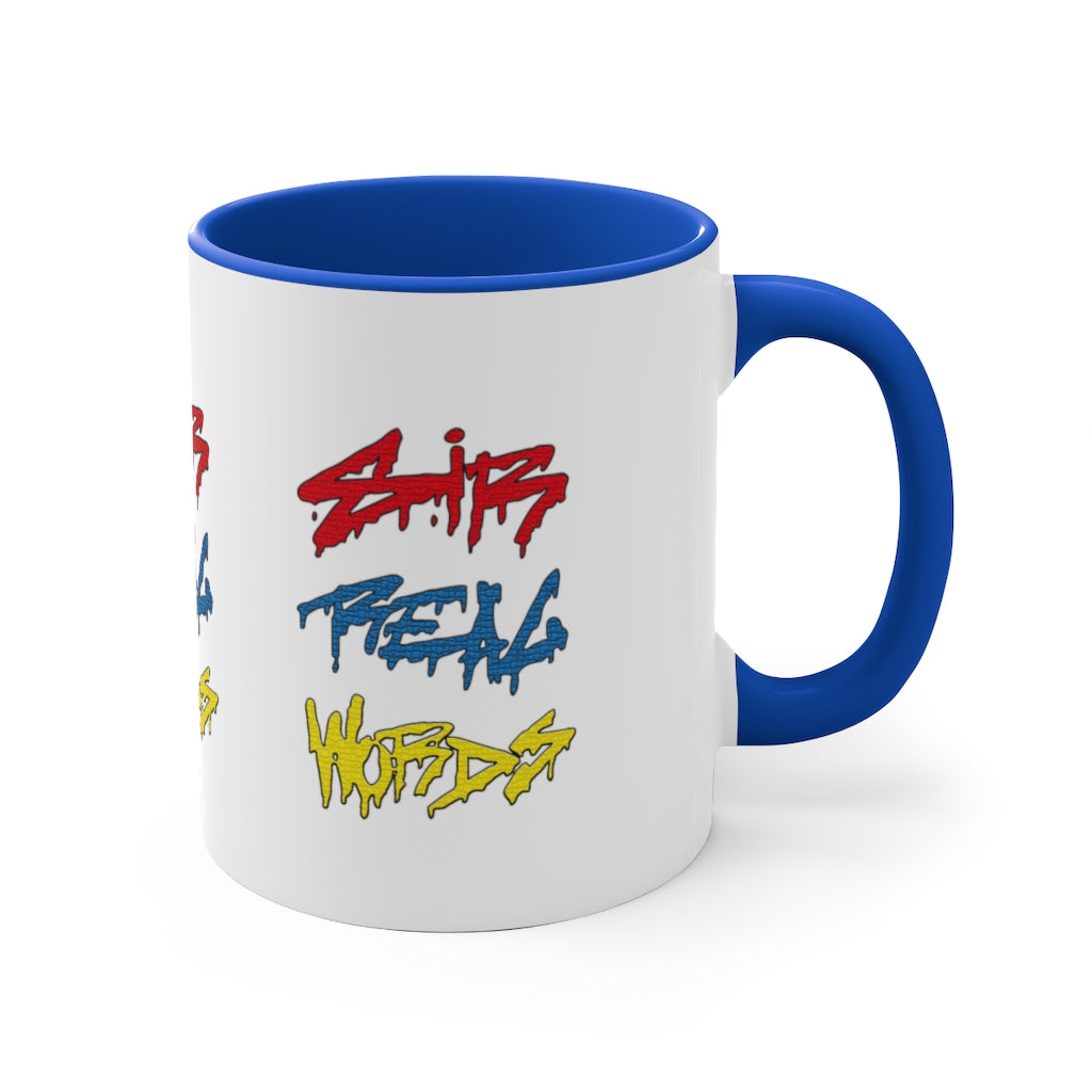 SIR REAL WORDS (Tri-Colour) - 11oz Accent Mug