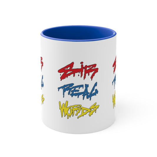 SIR REAL WORDS (Tri-Colour) - 11oz Accent Mug