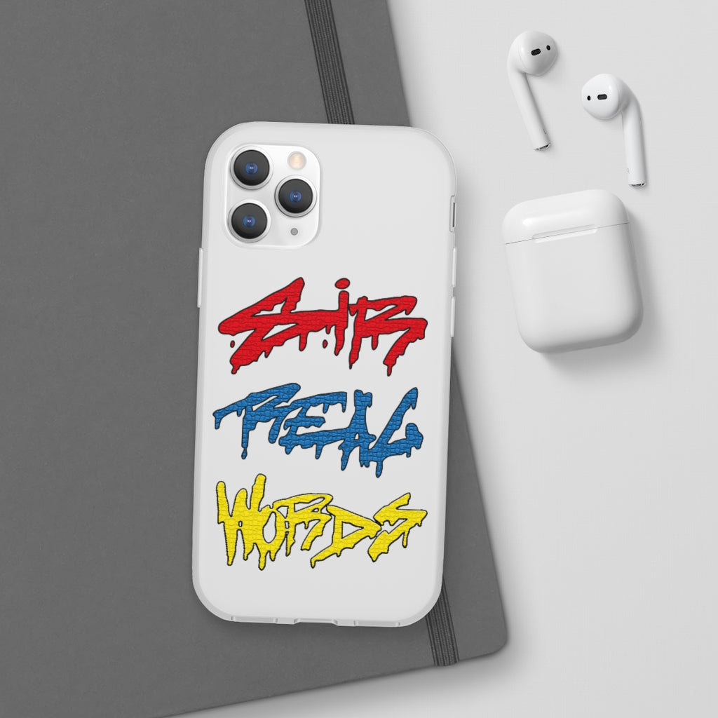 SIR REAL WORDS (Tri-Colour) - iPhone 11 Pro Flexible Case