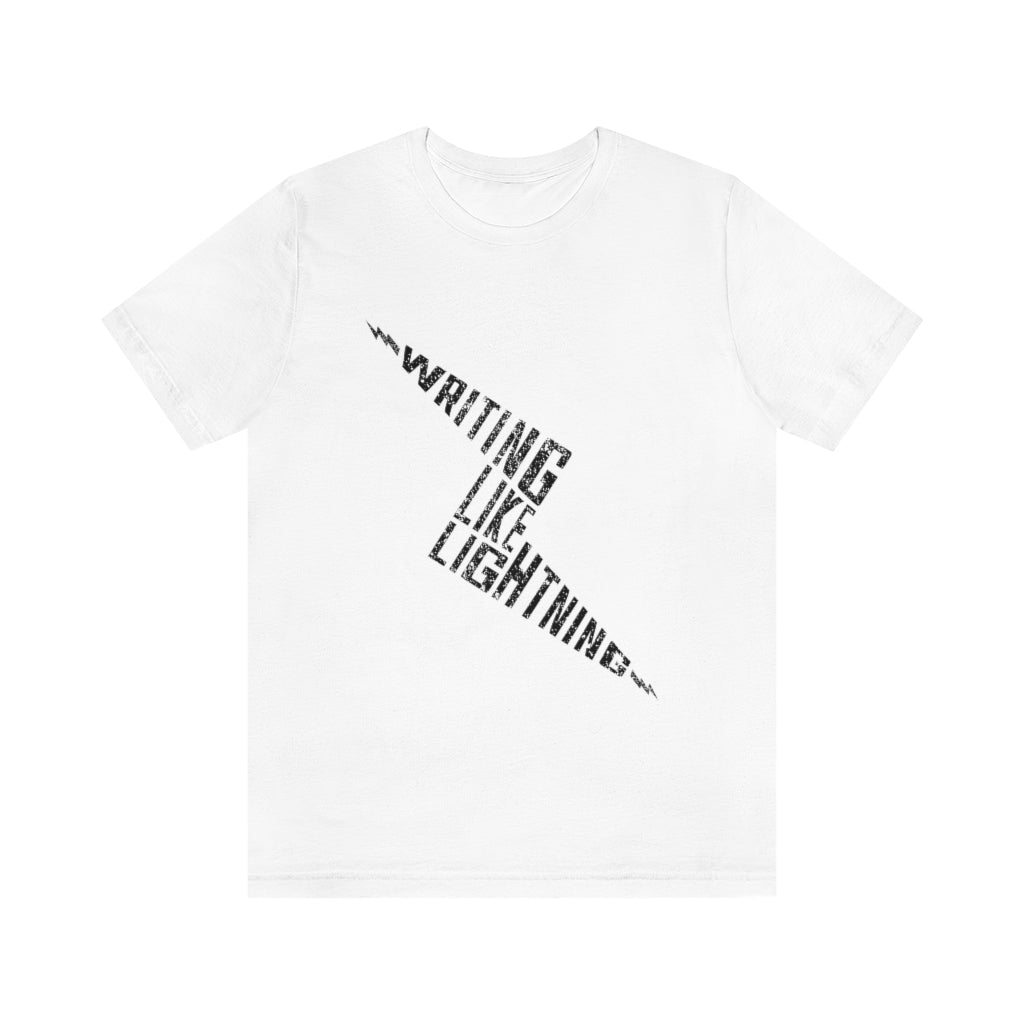 WRITING LIKE LIGHTNING (Ink) - Unisex Short Sleeve Tee