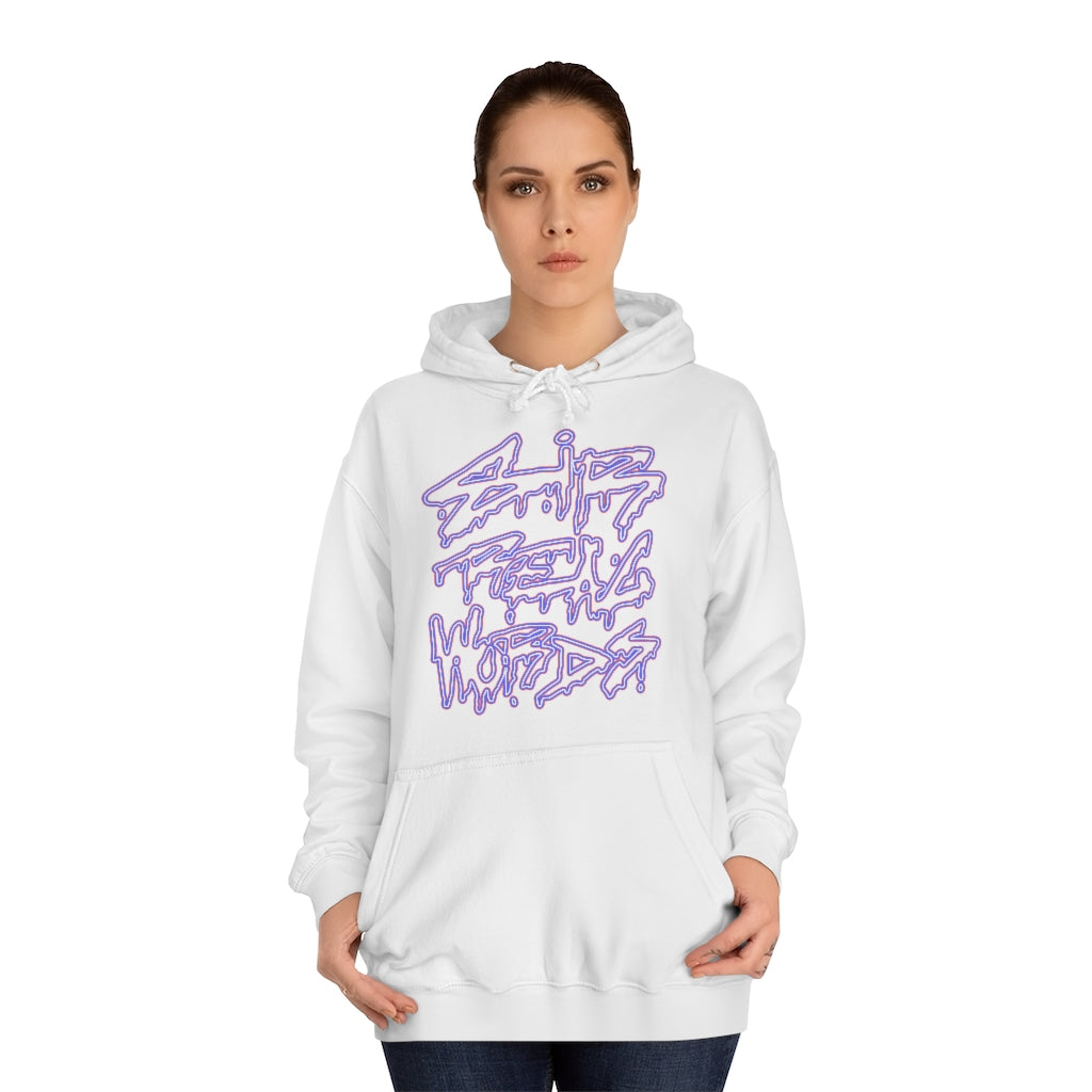 SIR REAL WORDS (Neon) - Unisex College Hoodie