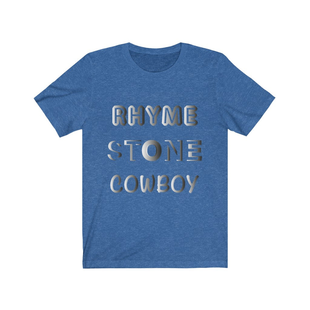 RHYME STONE COWBOY - Unisex Short Sleeve Tee