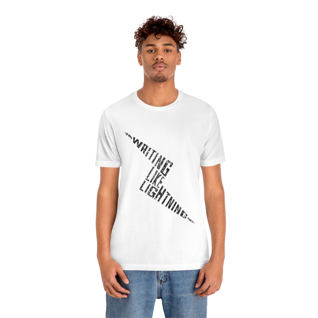 WRITING LIKE LIGHTNING (Ink) - Unisex Short Sleeve Tee