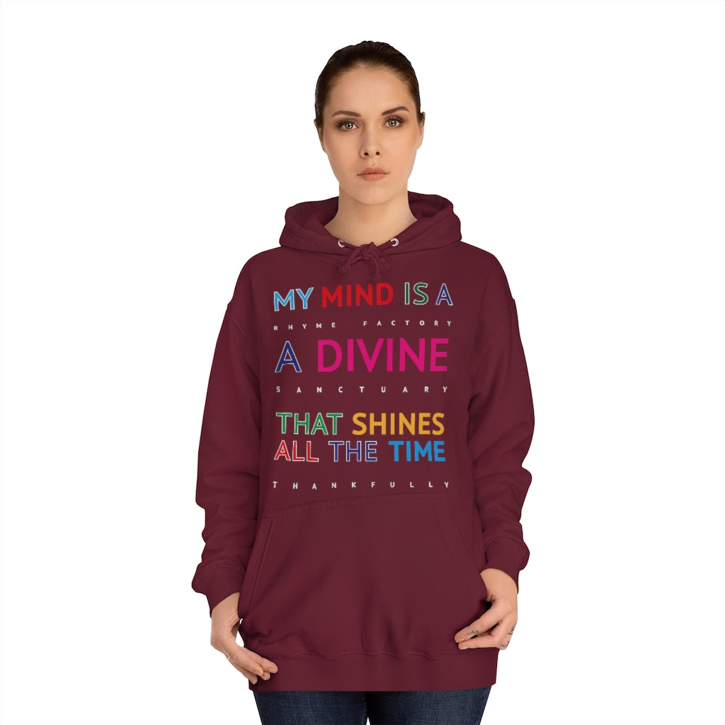 DIVINE RHYME FACTORY - Unisex College Hoodie