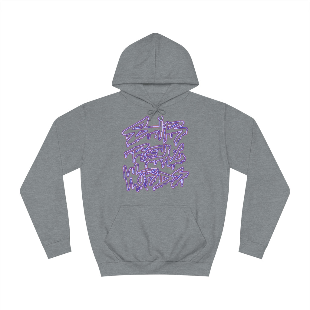 SIR REAL WORDS (Neon) - Unisex College Hoodie