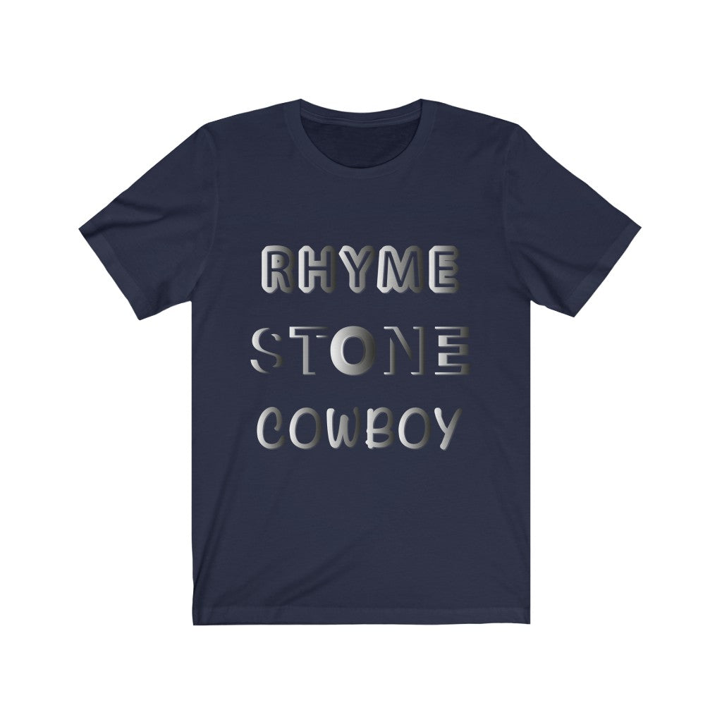 RHYME STONE COWBOY - Unisex Short Sleeve Tee