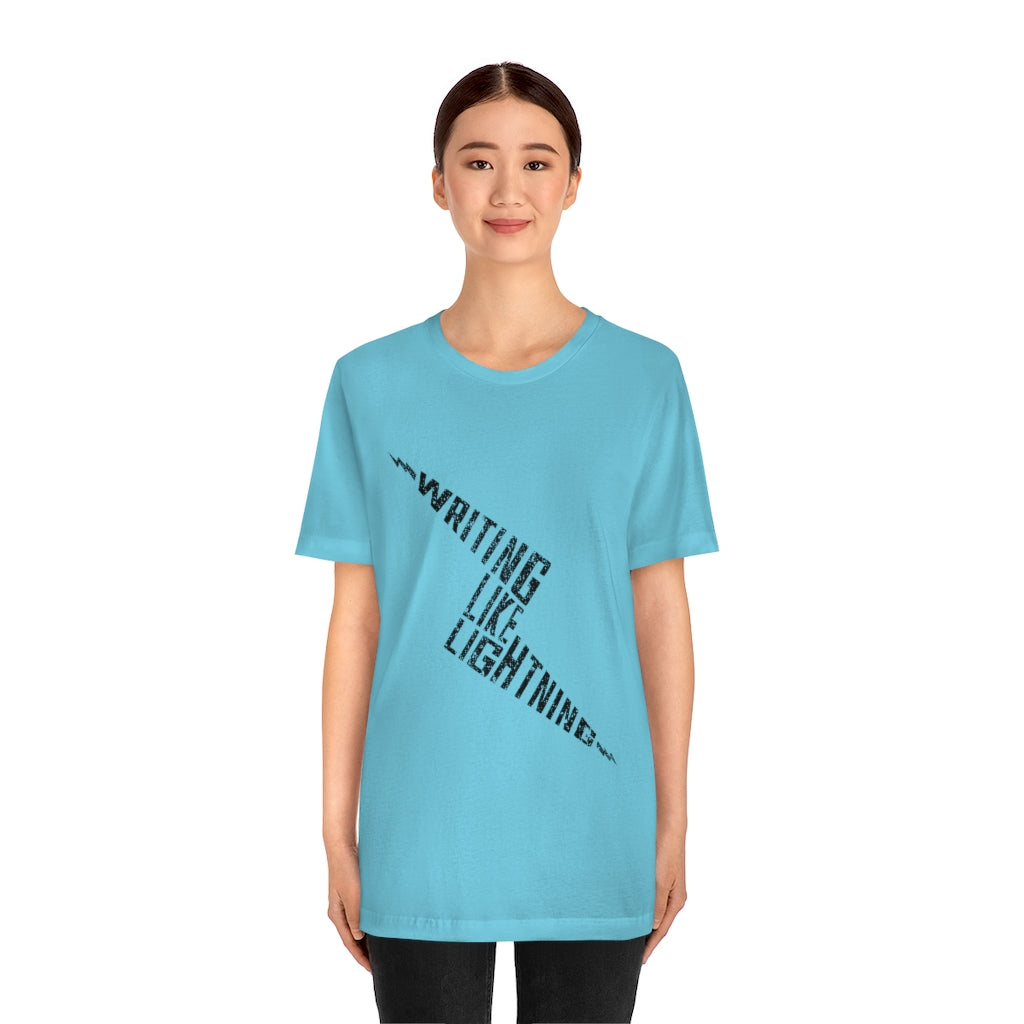 WRITING LIKE LIGHTNING (Ink) - Unisex Short Sleeve Tee