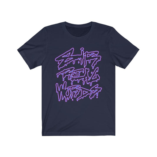 SIR REAL WORDS (Neon) - Unisex Short Sleeve Tee