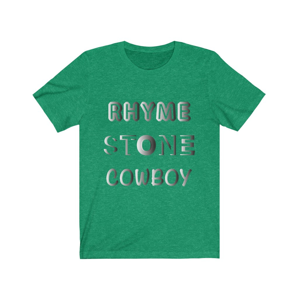 RHYME STONE COWBOY - Unisex Short Sleeve Tee