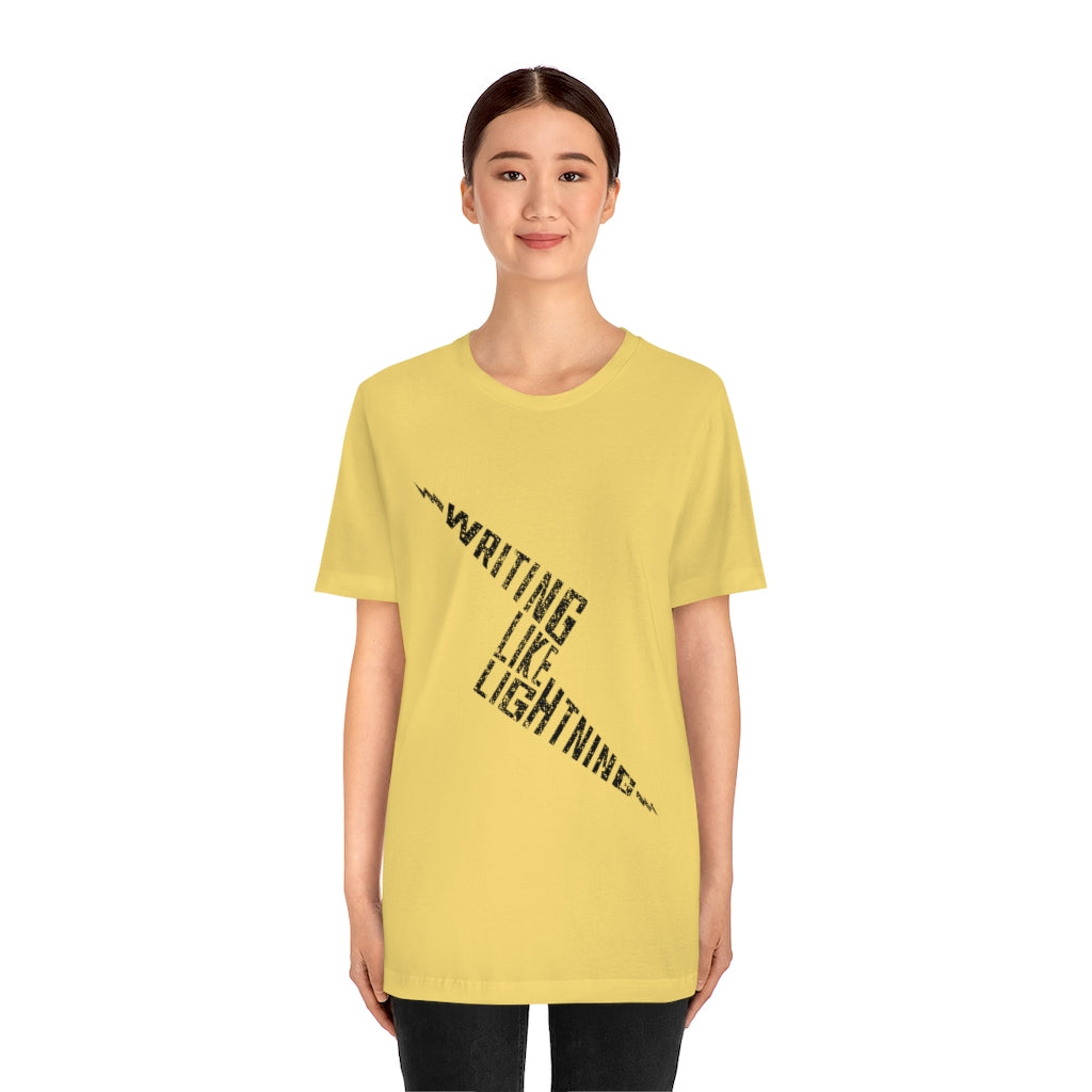 WRITING LIKE LIGHTNING (Ink) - Unisex Short Sleeve Tee