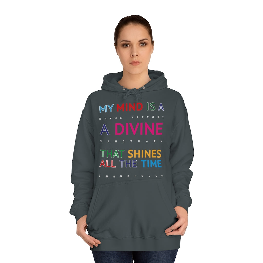 DIVINE RHYME FACTORY - Unisex College Hoodie