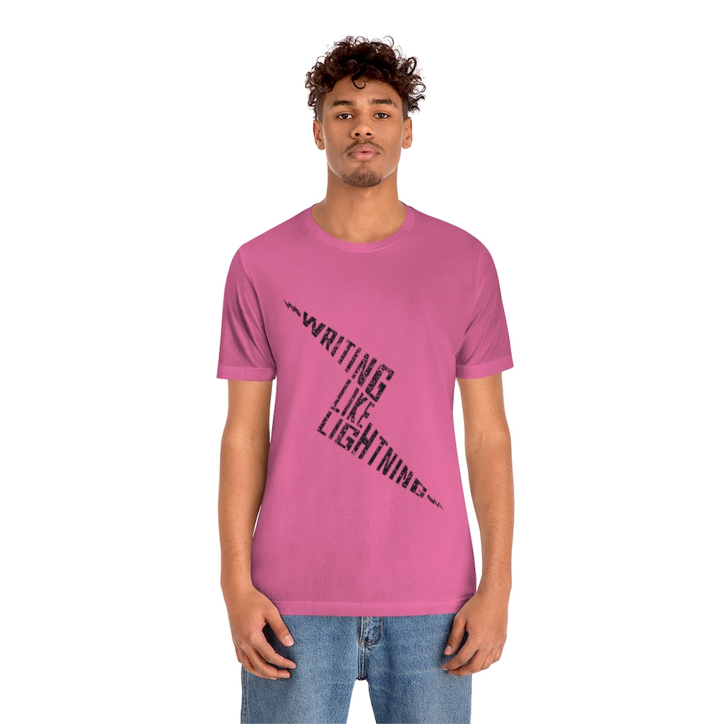 WRITING LIKE LIGHTNING (Ink) - Unisex Short Sleeve Tee