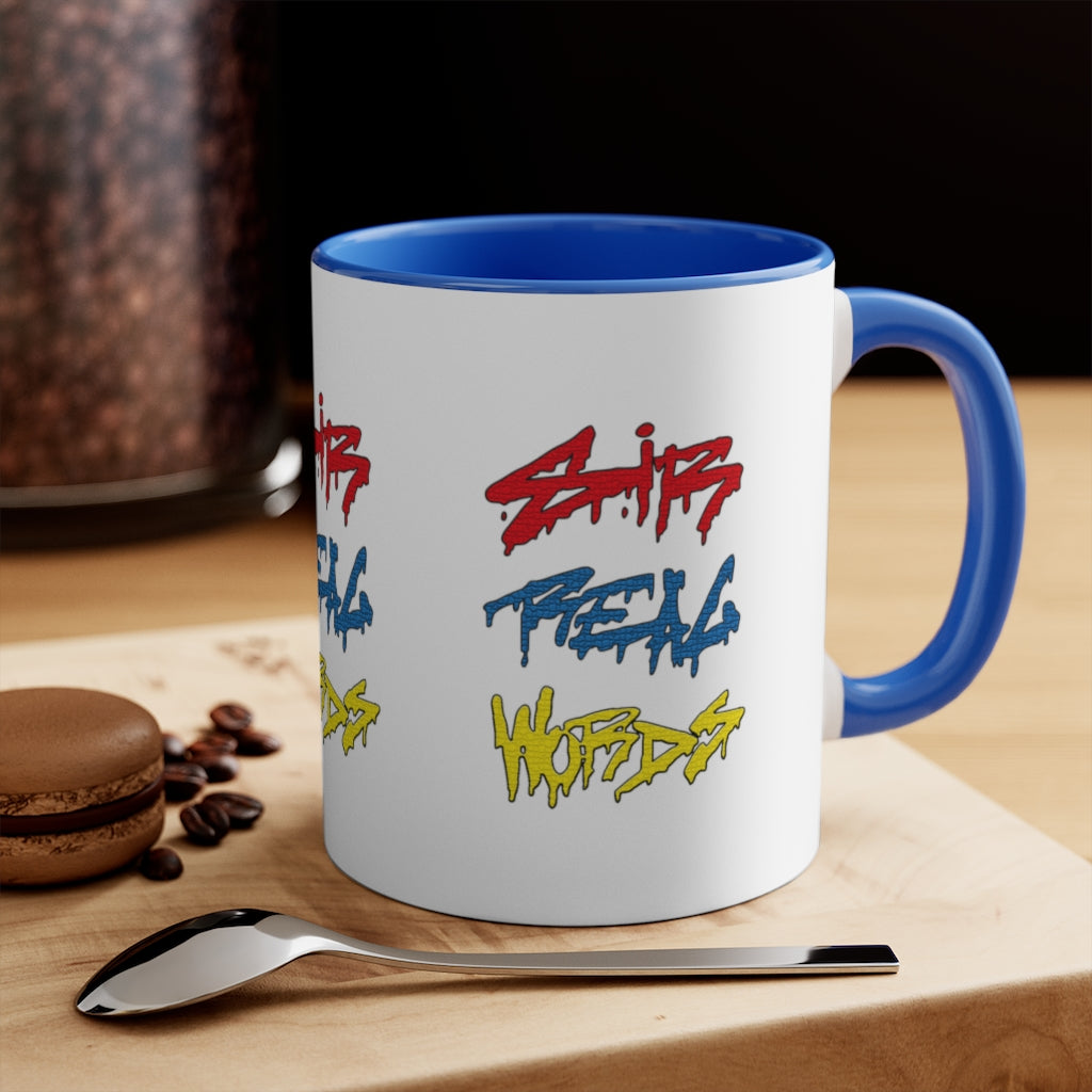 SIR REAL WORDS (Tri-Colour) - 11oz Accent Mug
