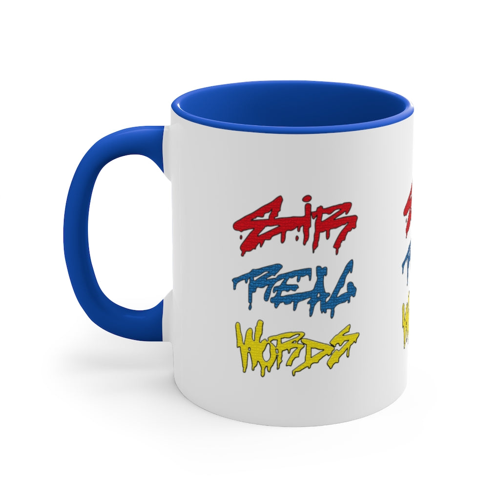 SIR REAL WORDS (Tri-Colour) - 11oz Accent Mug