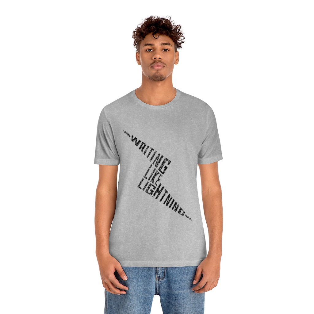 WRITING LIKE LIGHTNING (Ink) - Unisex Short Sleeve Tee