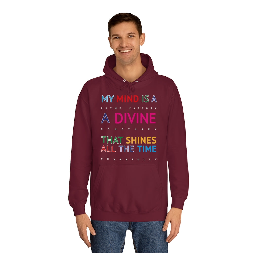 DIVINE RHYME FACTORY - Unisex College Hoodie