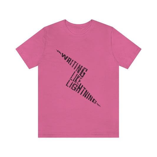 WRITING LIKE LIGHTNING (Ink) - Unisex Short Sleeve Tee
