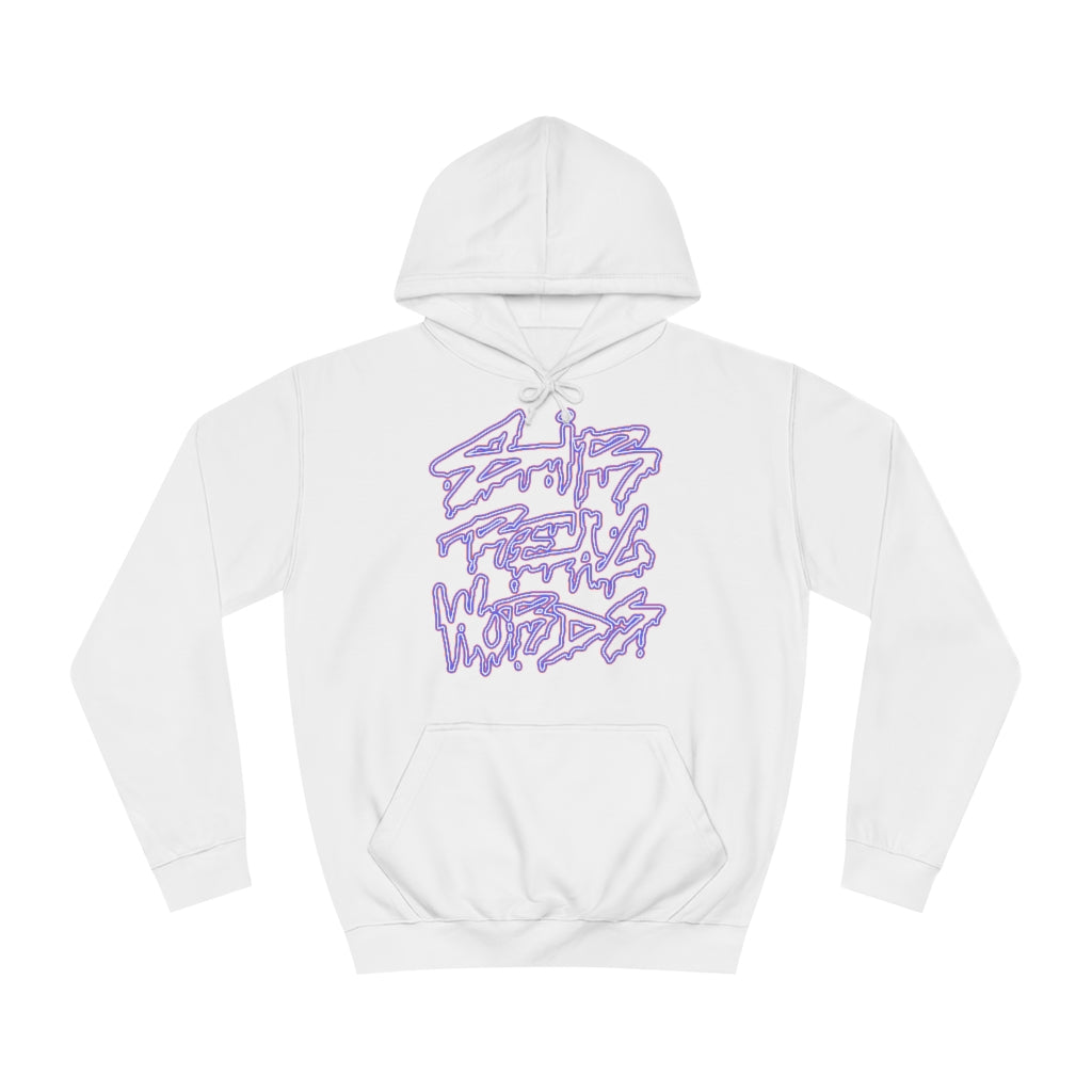 SIR REAL WORDS (Neon) - Unisex College Hoodie