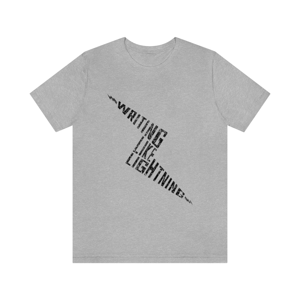 WRITING LIKE LIGHTNING (Ink) - Unisex Short Sleeve Tee