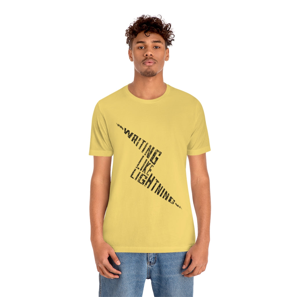 WRITING LIKE LIGHTNING (Ink) - Unisex Short Sleeve Tee