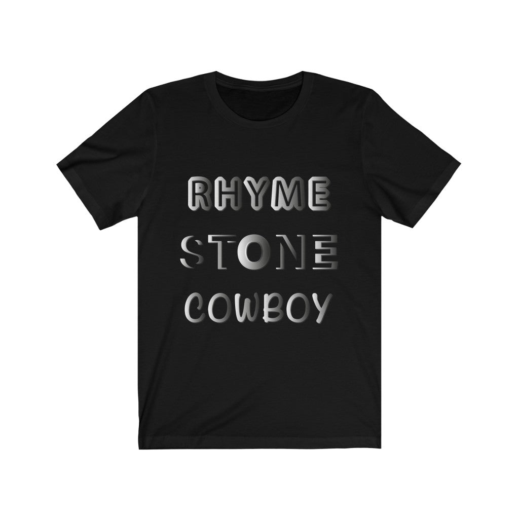 RHYME STONE COWBOY - Unisex Short Sleeve Tee