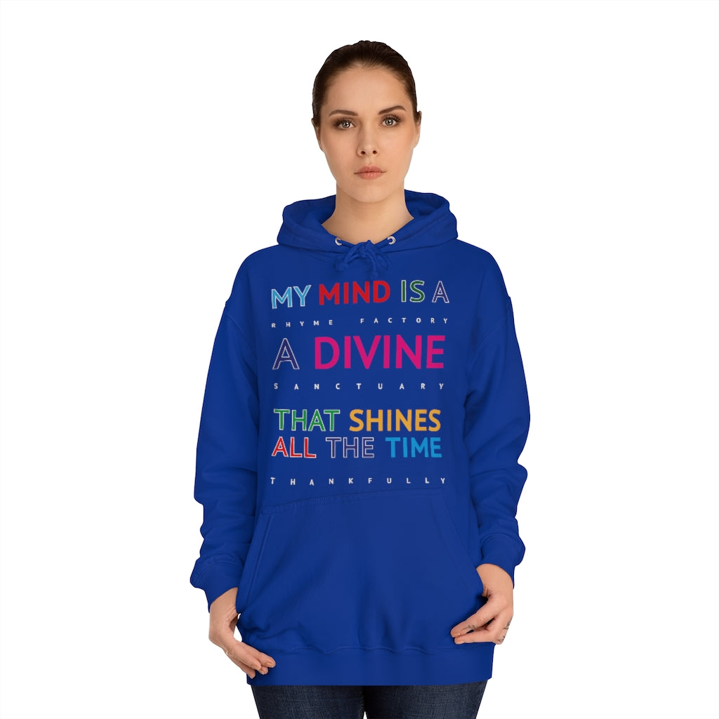 DIVINE RHYME FACTORY - Unisex College Hoodie
