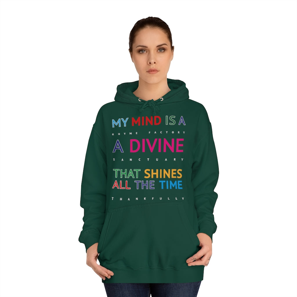 DIVINE RHYME FACTORY - Unisex College Hoodie