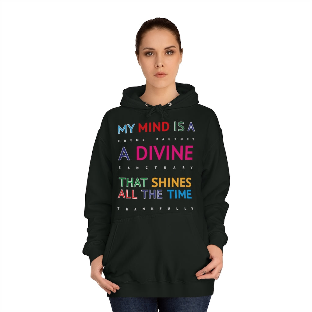 DIVINE RHYME FACTORY - Unisex College Hoodie