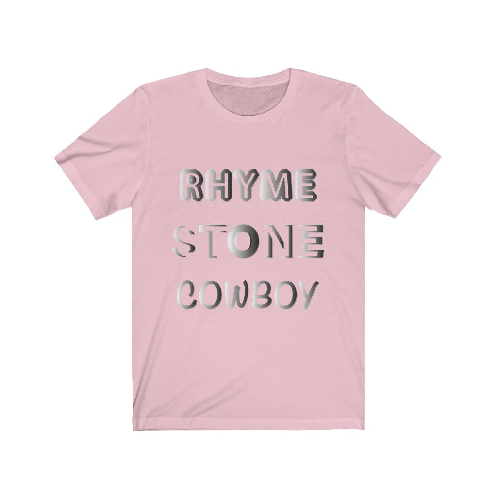 RHYME STONE COWBOY - Unisex Short Sleeve Tee