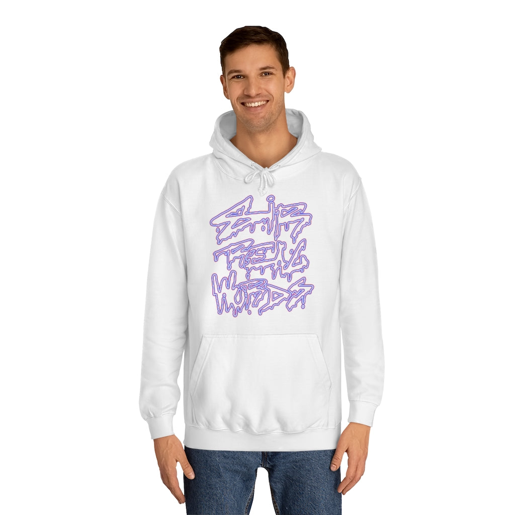 SIR REAL WORDS (Neon) - Unisex College Hoodie