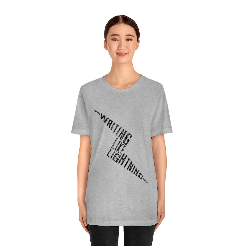 WRITING LIKE LIGHTNING (Ink) - Unisex Short Sleeve Tee