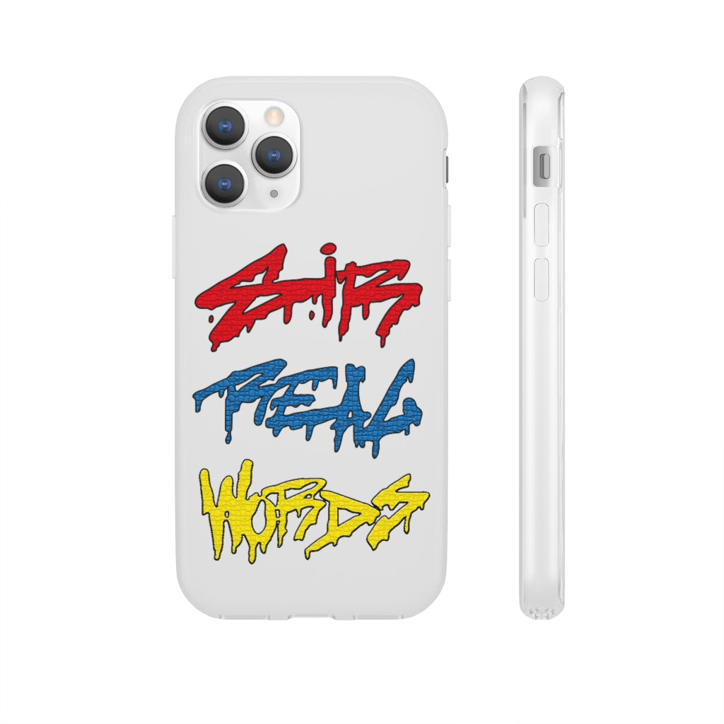 SIR REAL WORDS (Tri-Colour) - iPhone 11 Pro Flexible Case