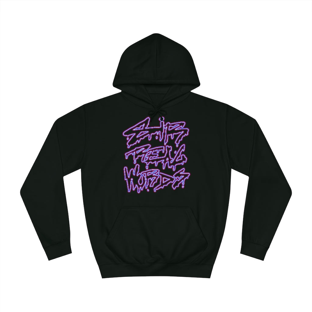 SIR REAL WORDS (Neon) - Unisex College Hoodie