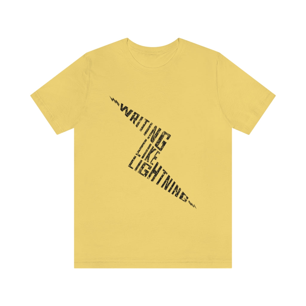 WRITING LIKE LIGHTNING (Ink) - Unisex Short Sleeve Tee