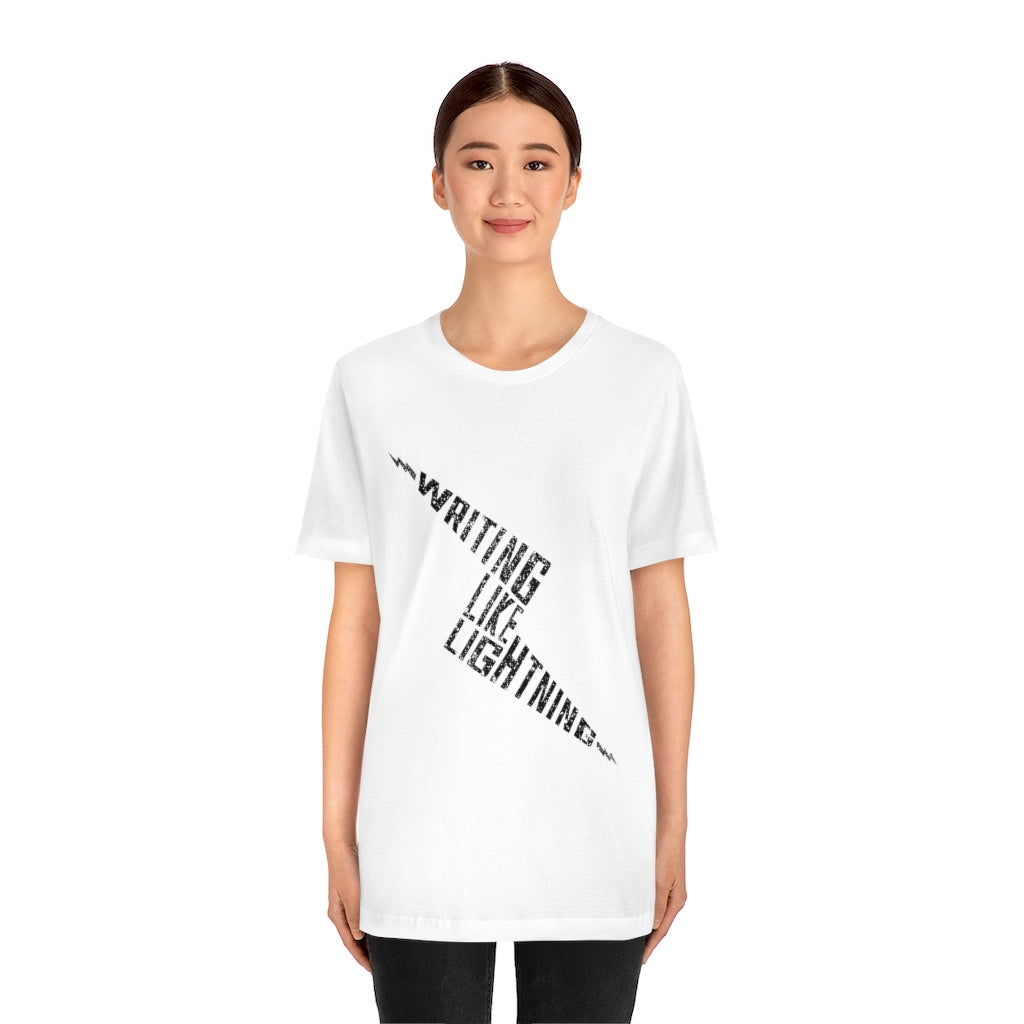 WRITING LIKE LIGHTNING (Ink) - Unisex Short Sleeve Tee